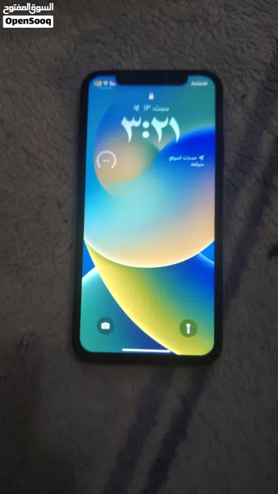 ايفون اكس ذاكرته 256 بطاريته 100اصليه 2
