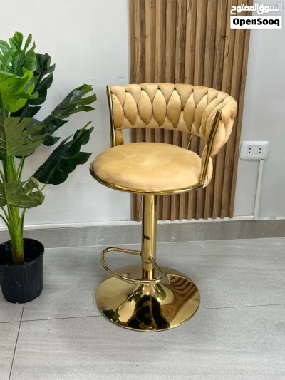 كرسي ستول التاج الذهبي كرسي بار ستول كرسي مطبخ كراسي بار سفرة مستورد باعلى جودة Bar Stool Chair 4
