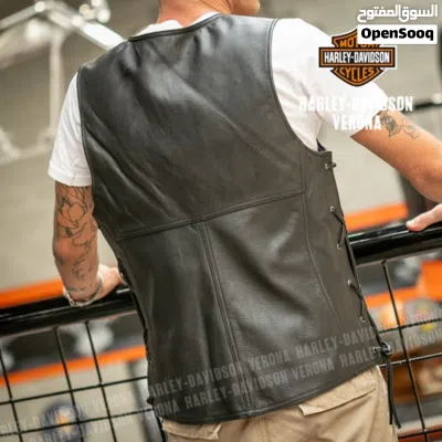 Harley-Davidson Tradition II Men's Leather Vest سترة جلدية رجاليه مقاس XL 4