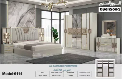 NEW 7 PIECE BEDROOM SET WITH 14.C MADICAL MATRESS 4