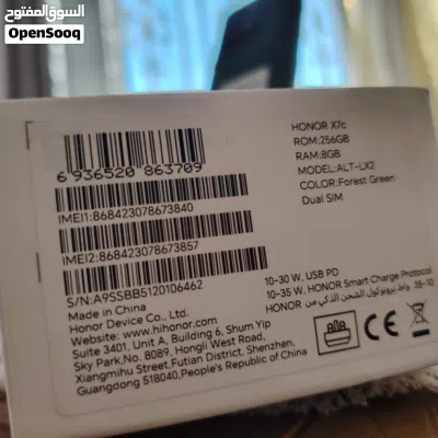 العنوان: هونر X7c نسخة 256GB/12RAM فريم نظيف جداً وبطارية ممتازة (الشاشة مكسورة) مع كامل أغراضه 2