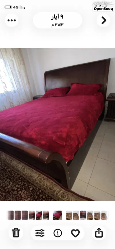 غرفة نوم خشب زان 4