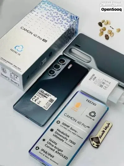 جهاز جديد بالكرتونة Kamon 40 pro 5G رام 24 جيجا 256 مكفول سنة متوفر توصيل وهدية 2