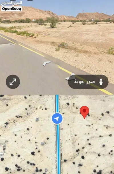 ارض سكنيه في العامرات الحشيه 2 كورنر ثاني خط من الشارع القار 4