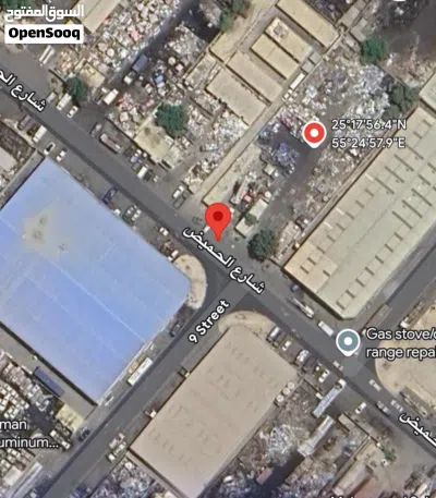 للبيع ارض صناعيه 10 مساحه 27،500 قدم شارع 24 مؤجره 250،000 أجار قديم ينتهي عقد الايجار يناير 2027 4