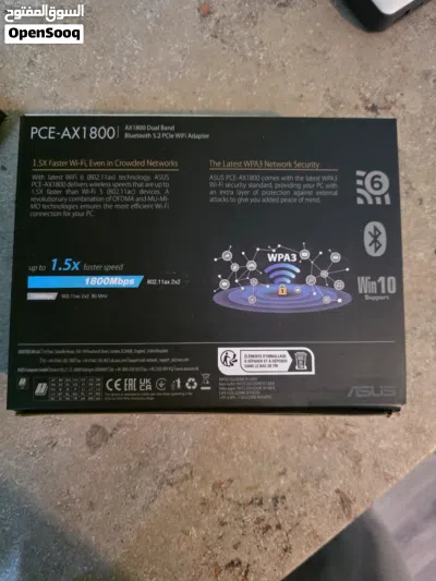 asus pce ax 1800 wireless network adaptor for wifi and Bluetooth for pc. in excellent condition 2
