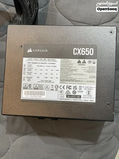 باور سبلاي كورسير Corsair CX650 واط - أخو الجديد ونظيف جداً 2
