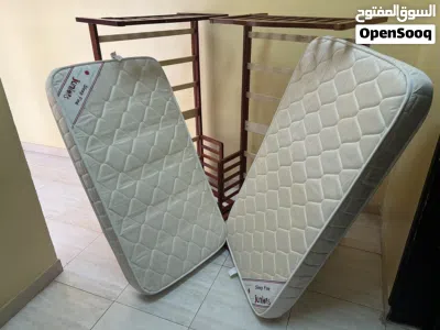 اسرة اطفال بحاله جدا ممتازه ب 25 ريال Kids beds with mattress only 25 OMR 3