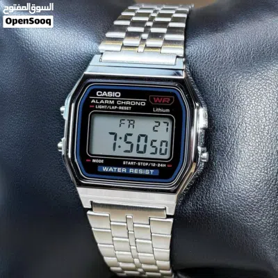 digital watch metal straps CASIO A159W for best price ever found 4