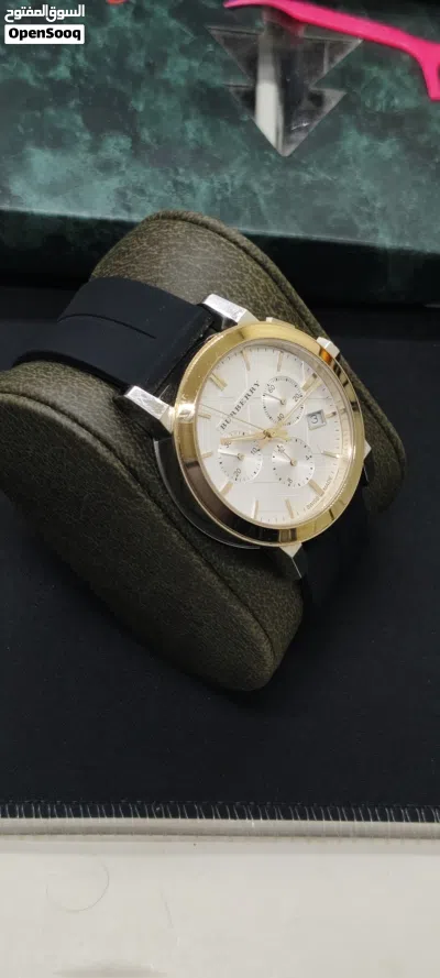 BURBERRY BU9751 THE CITY Chronograph Two-Tone Gold 38mm Unisex Watch Only Watch 3