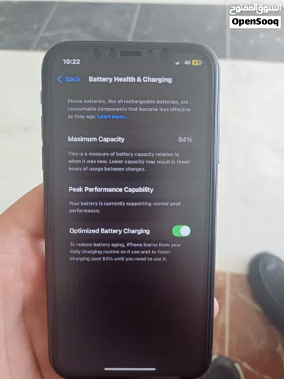 iPhone XR لا مفتوح ولا مصلح بطارية 84 اصلية مساحة تخزين 128 الهاتف لا يشتكي من شيء كل قطعة أصلية 3