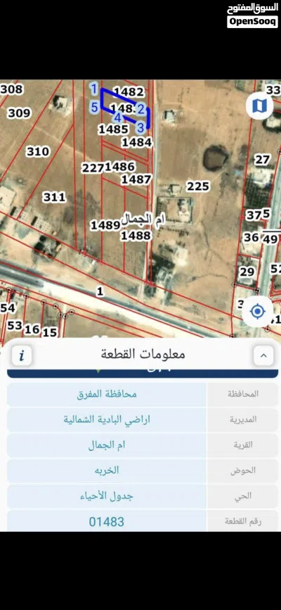 قطعة ارض المفرق - البادية الشماليه 2
