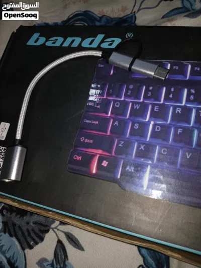 كيبورد و ماوس من شركة banba TYPE_C 3.0 HUB USB SUPer Speed otg _c 4