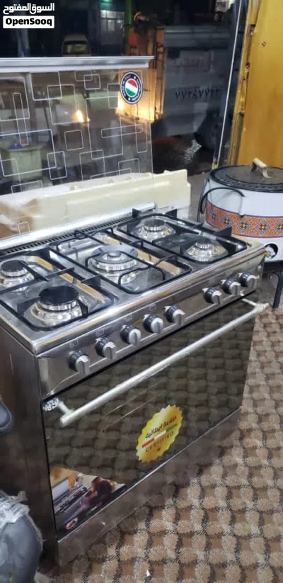 فرن مديم ايطالي نظيف جدا خمس عيون استيل ناقصة الكرتون 2