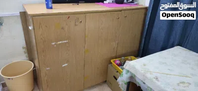 Two Seater Sofa, 3 Door cupboard, Table Complete 3