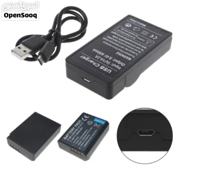 شاحن وبطارية كاميرا Battery & charger For Sony/Nikon/Canon 3