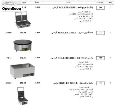 ماكنات وافل وخلاطات وعجانات 3