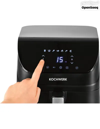 Rachs KOCHWERK 4L Digital Hot Air Fryer with Touch Screen for Low Fat Cooking, Grilling or Cooking W 2
