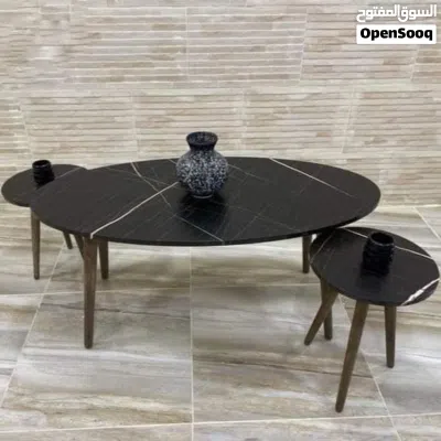 طاولات وسط وسيرفس متوفره بعدة أشكال متنوعه منها مدور ومستطيل ومربع واحجام مختلفه وعده قياسات 4