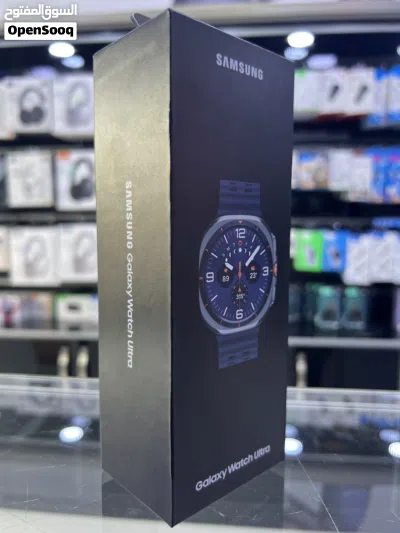 Samsung (watch Ultra) موديل (2025) متوفرة جديدة باللون ازرق تيتانيوم المميز حبة واحدة فــقــطــ 4