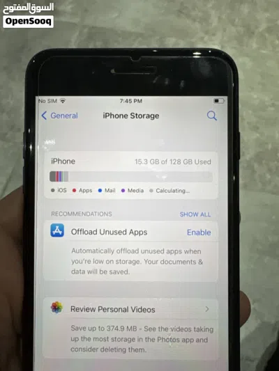iphone 7 plus used 128 storage 3