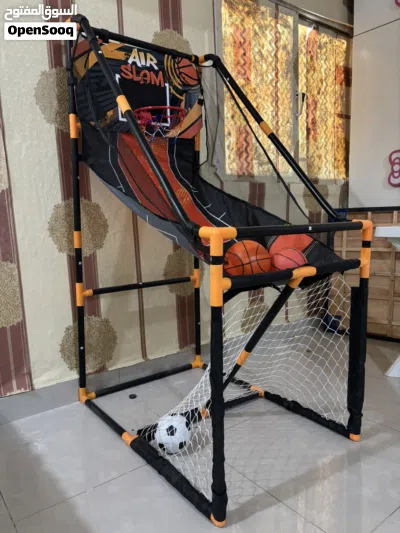 Basketball Hoop and football stand 2