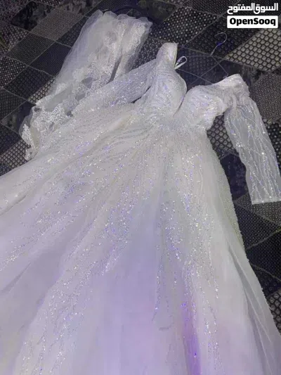 بدلة زفاف بيضاء من تركيا 3