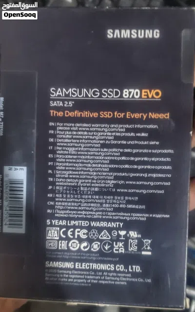 فرصة بنصف السعر: هارد ديسك سامسونج SSD 870 EVO سعة 500 جيجا (جديد مختم) - صنعاء 2