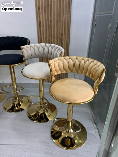 كرسي ستول التاج الذهبي كرسي بار ستول كرسي مطبخ كراسي بار سفرة مستورد باعلى جودة Bar Stool Chair 2