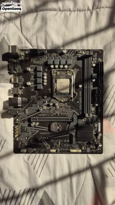 motherboard Gigabyte H510m H DDR4 لوحة ام معالج cpu i3-10100F 3