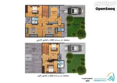 بيت للبيع 200 متر طابقين في مجمع الغدير السكني في كربلاء 3