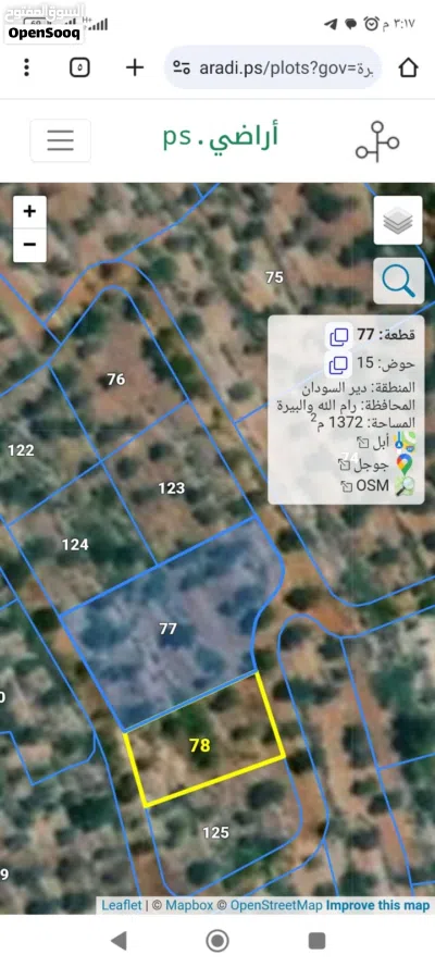 أرض للبيع في دير السودان ارض زراعية ممتازة 2