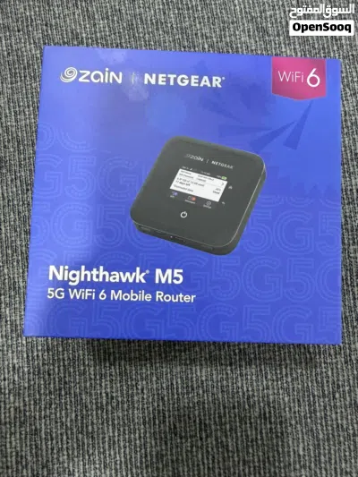 راوتر Netgear Nighthawk M5 MR5100 5G بحالة ممتازه يشتغل علي شبكة زين 4