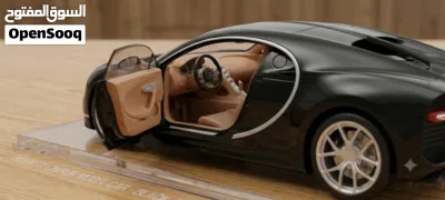 مجسم سيارة بوغاتي تشيرون أصلي معدن بحالة ممتازة - Bugatti Chiron Die-cast 2