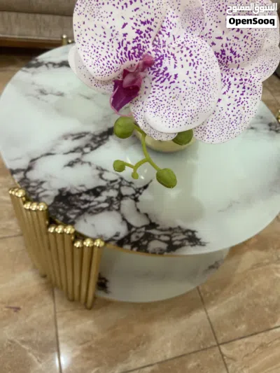 طاولة وسط مع ثلاث طاولات جانبيه نوعيه تقيله 3