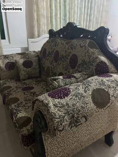طقم كنب خشب زان 3