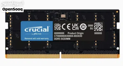 RAM 16GB DDR5 5600MHz (or 5200MHz or 4800MHz) Laptop Memory CT16G56C46S5 2