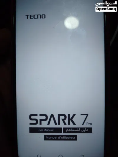 جهاز techno spark 7 pro مستعمل بحالة الوكالة للبيع 3