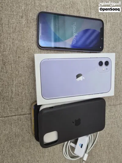 للبيع هاتف أيفون 11 سعة 128 بنفسجي اللون iphone 11 128GB purple color 4