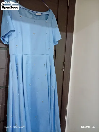 فستان أزرق سماوي من ماركة CHOICE مقاس XL مناسب للحفلات والمناسبات 2