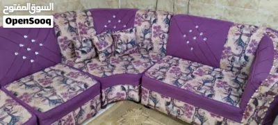 طقم كورنر 9مقاعد حرف L 3*2 مع كنبة بيانو 3