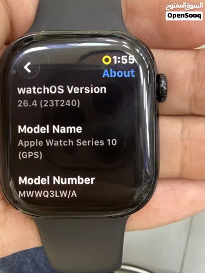 Apple Watch series 10 46mm مستعمل بحالة الجديد بطارية 96% الإصدار العاشر الحديثة من شركة Apple 3