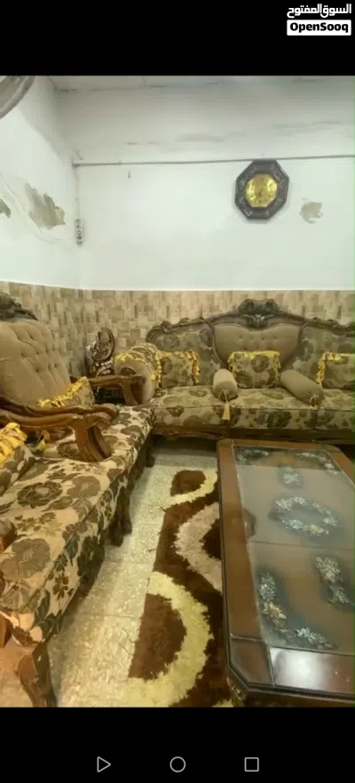 طقم كنب خشب محفور 3