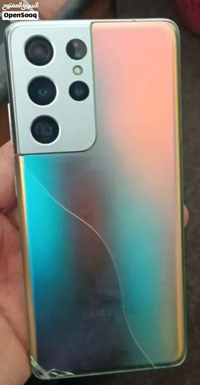 للبيع جهاز Samsung Galaxy S21 Ultra نسخة أمريكية، سعة 128 جيجا، 12 جيجا رام، الاستخدام بنات خفيف جد 3