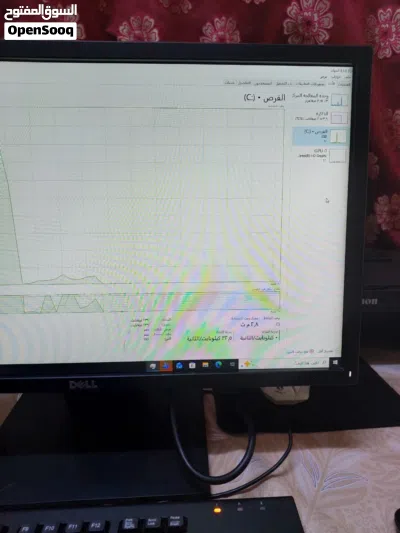 كمبيوتر ديل i5 الجيل السادس 256SSD شاشة 19 Ram 8GB 3