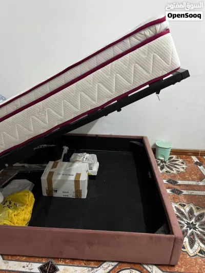 Bed frame with Mattress. 3