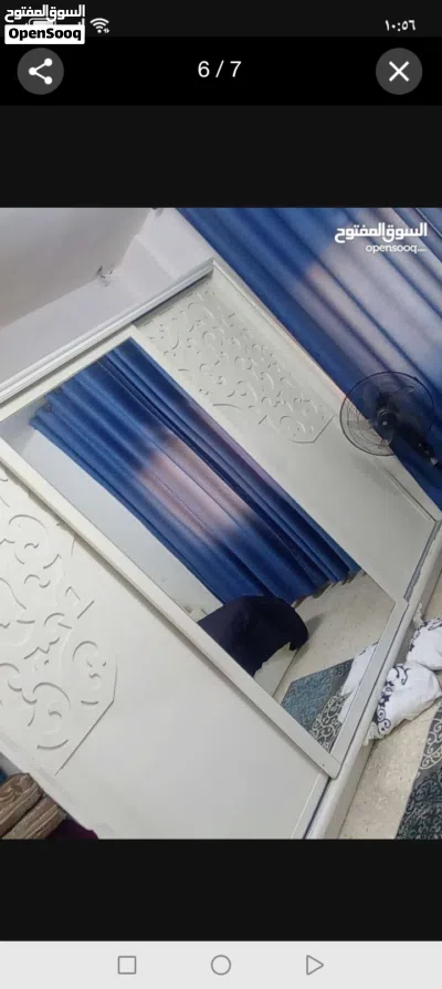غرفه نوم لون ابيض مع الفرشة خشب زان 3