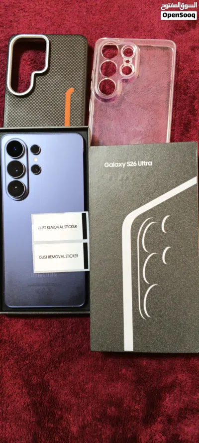 سامسونج Galaxy s26Ultra جديد لم يستخدم فقط مأكتف رام 12 ذاكرة 256g 3