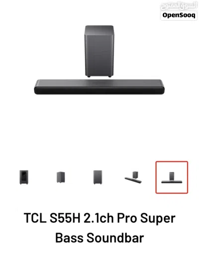 ساوند بار TCL 220W موديل S55H سنة 26 جديد مع سامب وفر 2