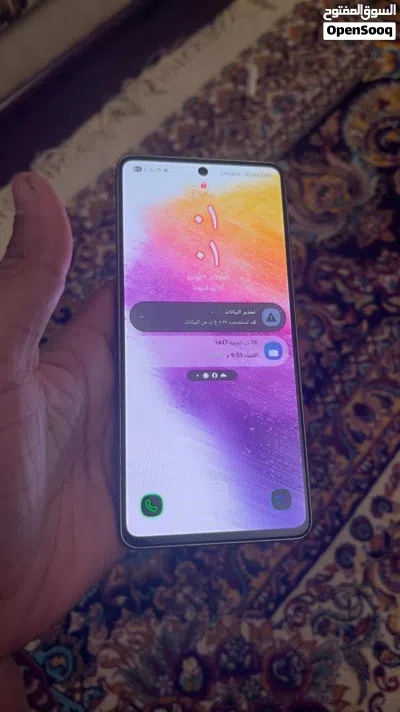 سامسونج a73 5g استعمال نضيف 128 جيجا الرام 8 3